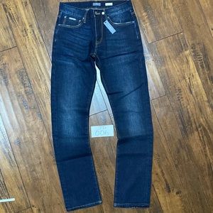 NWT Jacob Davis Sample Evan Slim Dark Wash Denim Jeans #JD6
